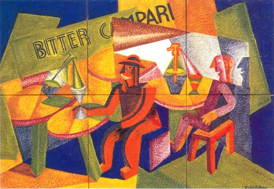 Pannello Delizioso al Seltz (omaggio a Fortunato Depero) Pannello Delizioso al Seltz (omaggio a Fortunato Depero)